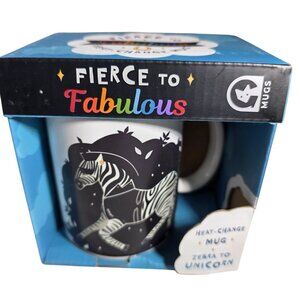 Fierce To Fabulous Heat Change Mug Zebra To Unicorn new gift coffee cup